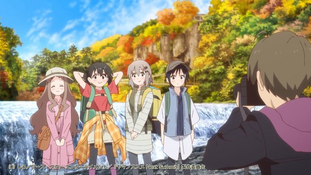 Group photo at the waterfall